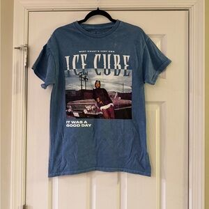 Ice Cube Graphic Blue T-Shirt